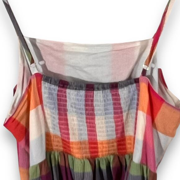 Kate Spade for Target Dress Preppy Heritage Madras Plaid Midi Belted XXL - Picture 7 of 12